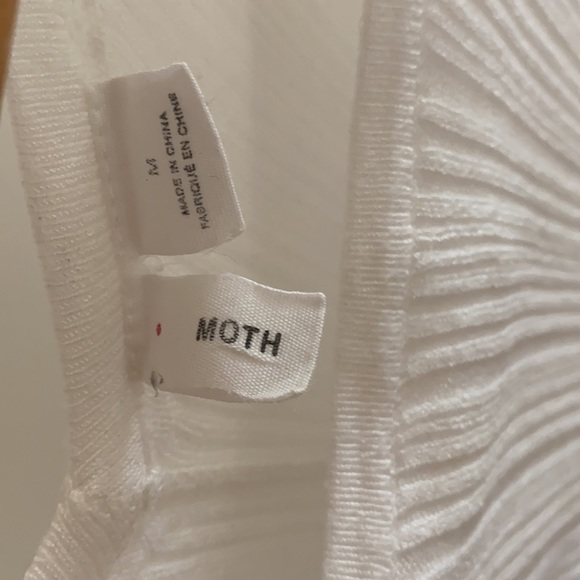 ANTHROPOLOGIE Moth White Knit Top - Picture 3 of 8